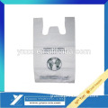 Logo printed wholesale clear plastic shopping bags